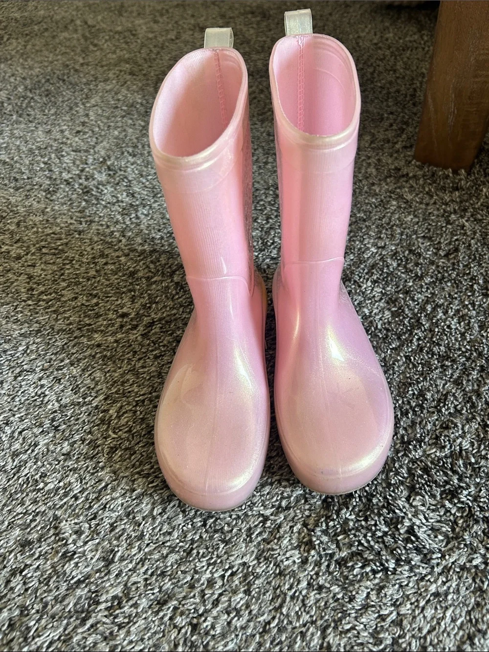 Cat & Jack Pink Shimmer Kids Rain Boots